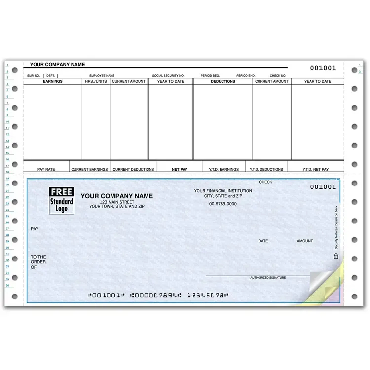 Tractor Feed Peachtree Payroll Checks