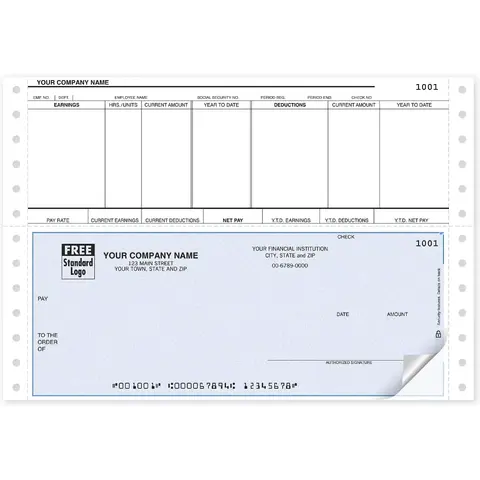 Tractor Feed Peachtree Payroll Checks