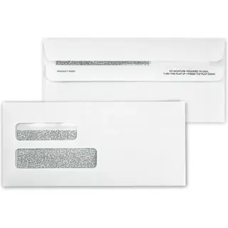 Self-Seal Confidential Dual Window Envelopes