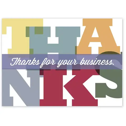Monumental Thanks Thank You Card