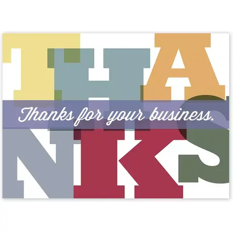 Monumental Thanks Thank You Card
