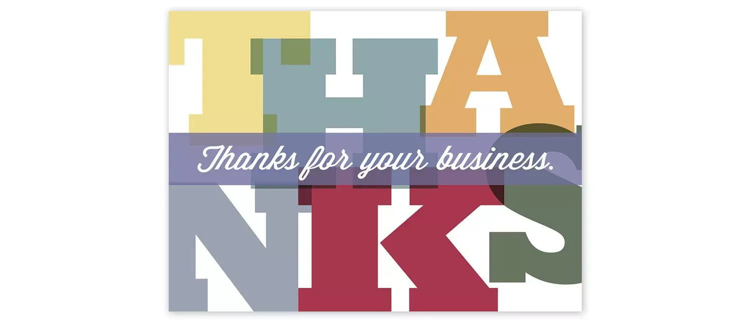 Monumental Thanks Thank You Card