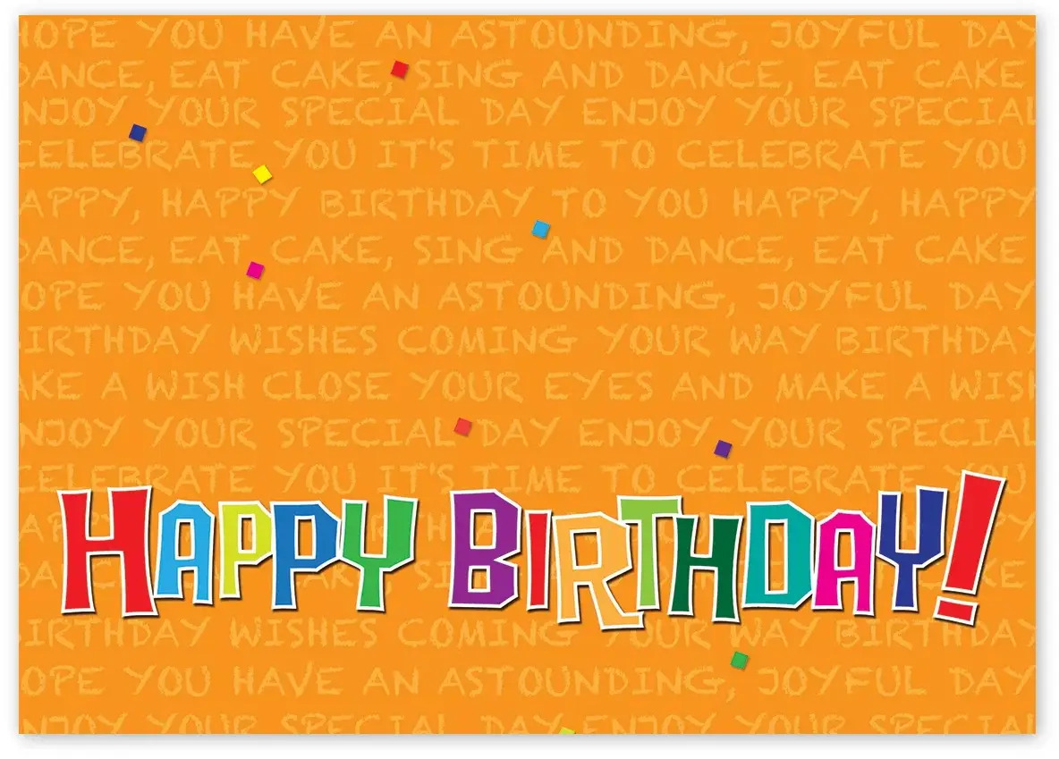 Happy Birthday Greeting Card Printing