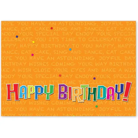 Happy Birthday Greeting Card Printing