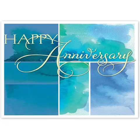 Watercolor Wish Anniversary Card