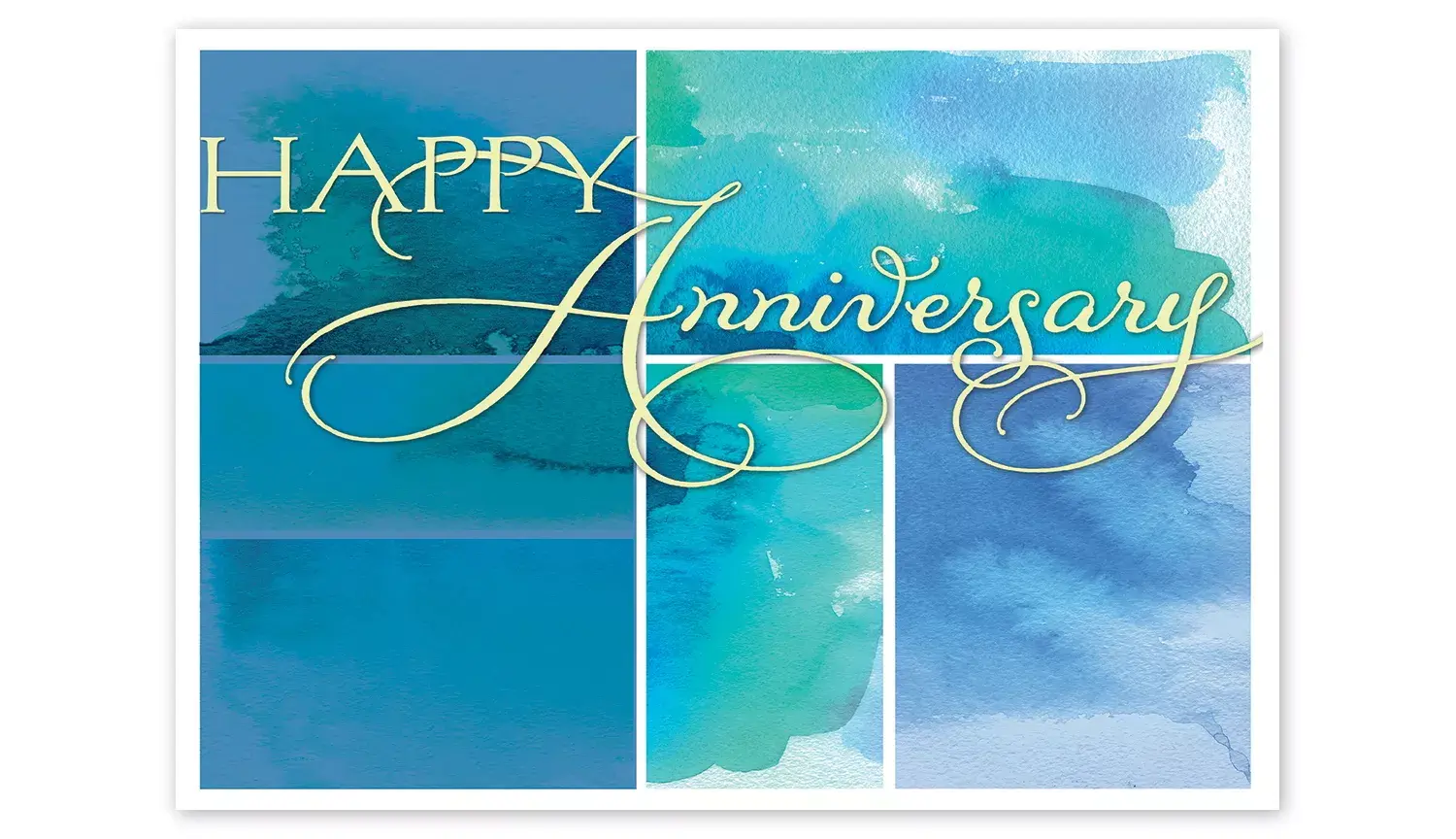 Watercolor Wish Anniversary Card
