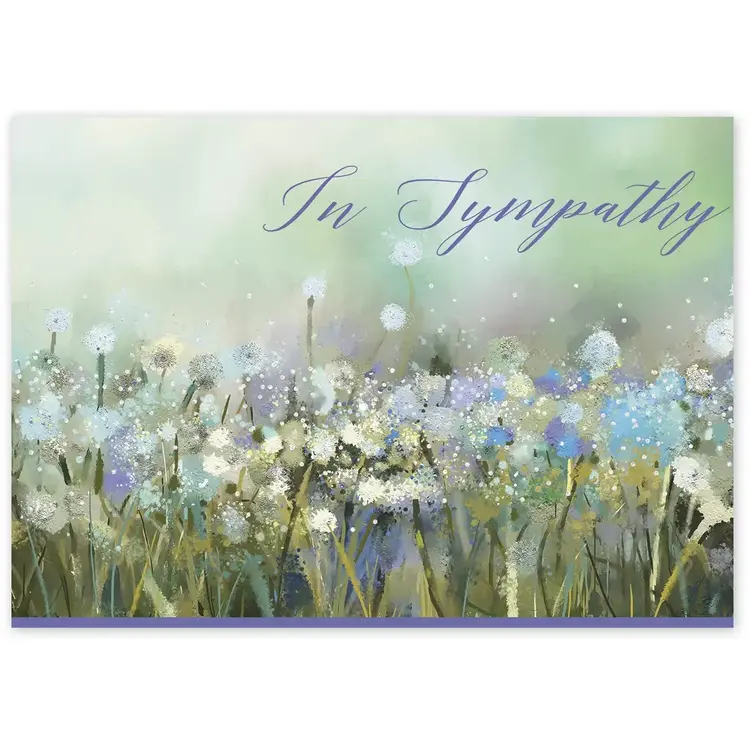 Nature's Bouquet Sympathy Card