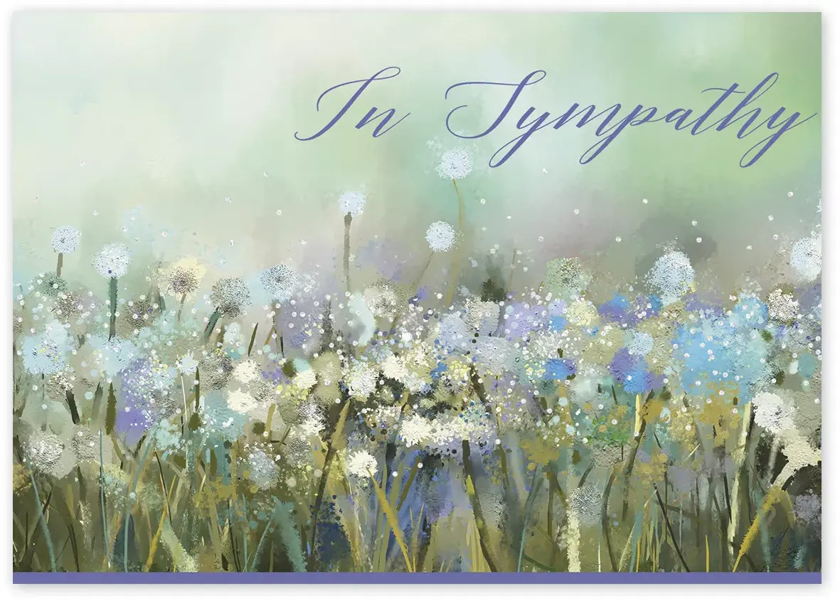 Nature's Bouquet Sympathy Card