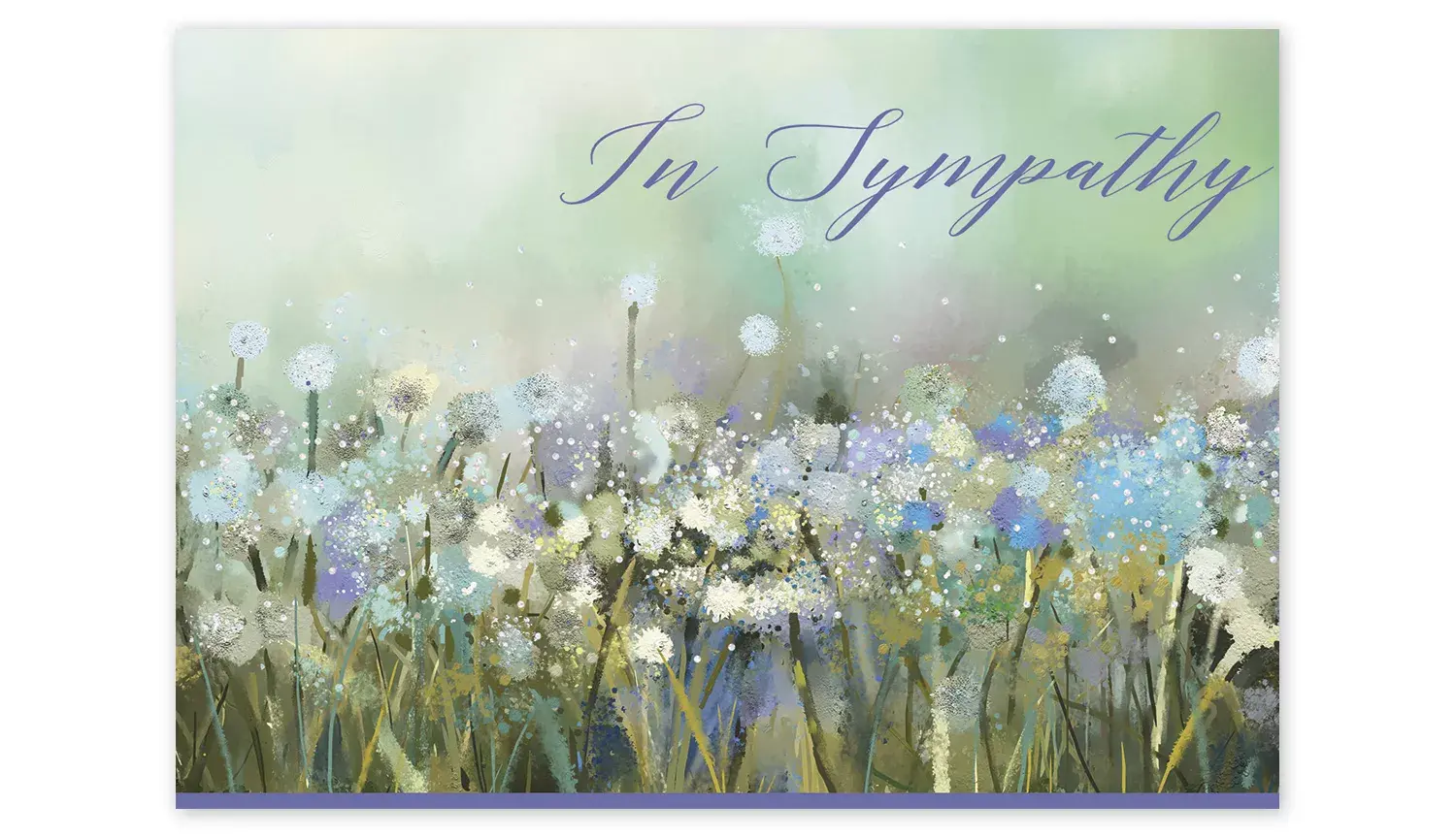 Nature's Bouquet Sympathy Card