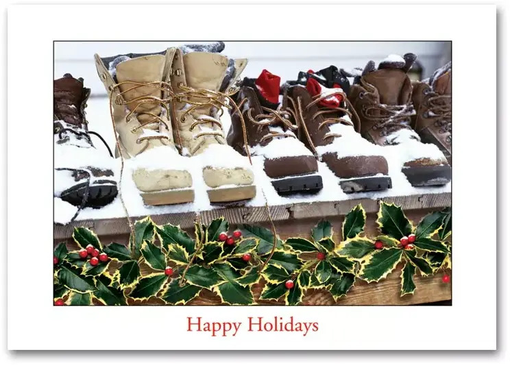 H57006, Contractor Holiday Cards - Snow Boots