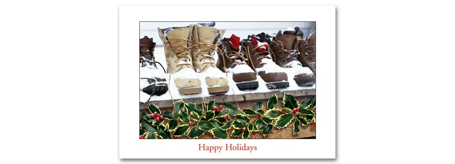 H57006, Contractor Holiday Cards - Snow Boots