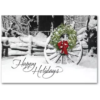 H58860, Wreath Holiday Cards - Welcoming Sight