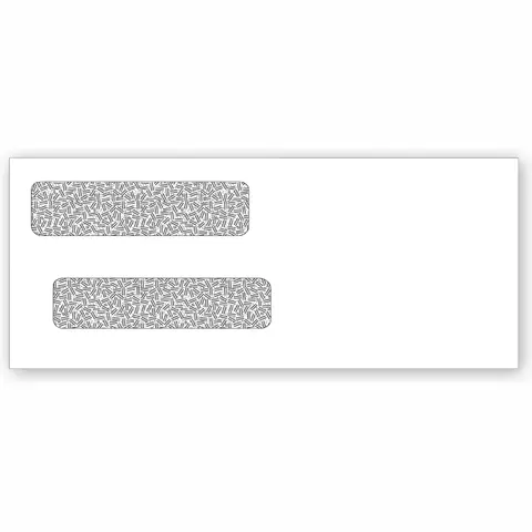 Double Window Check Envelopes - Printed