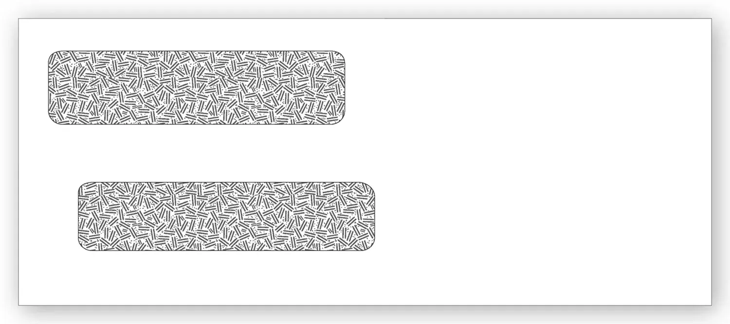 Double Window Check Envelopes - Printed