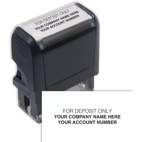 102170B, Endorsement Stamp - Self-Inking , Custom Layout