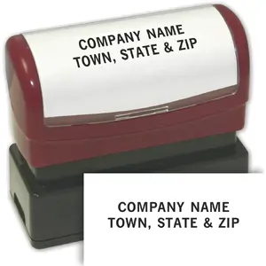 1132336, 2 Line Custom Stamp - Pre-Inked Stamp