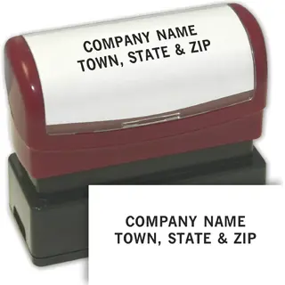 1132336, 2 Line Custom Stamp - Pre-Inked Stamp
