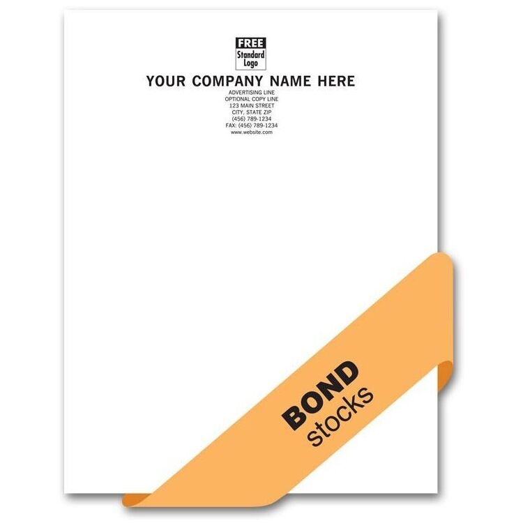 25% Cotton 24# Letterheads, Smooth Finish