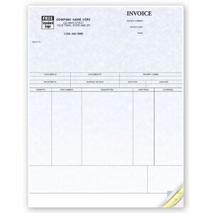 Peachtree Laser Product Invoice - Parchment, 3-Part