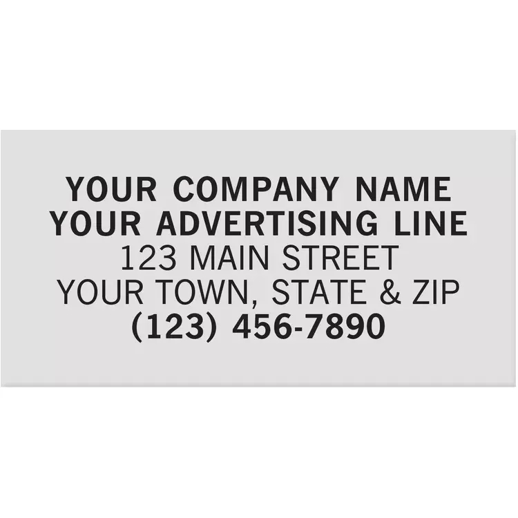 Rectangle Polyester Labels - 1 1/2" x 3/4"
