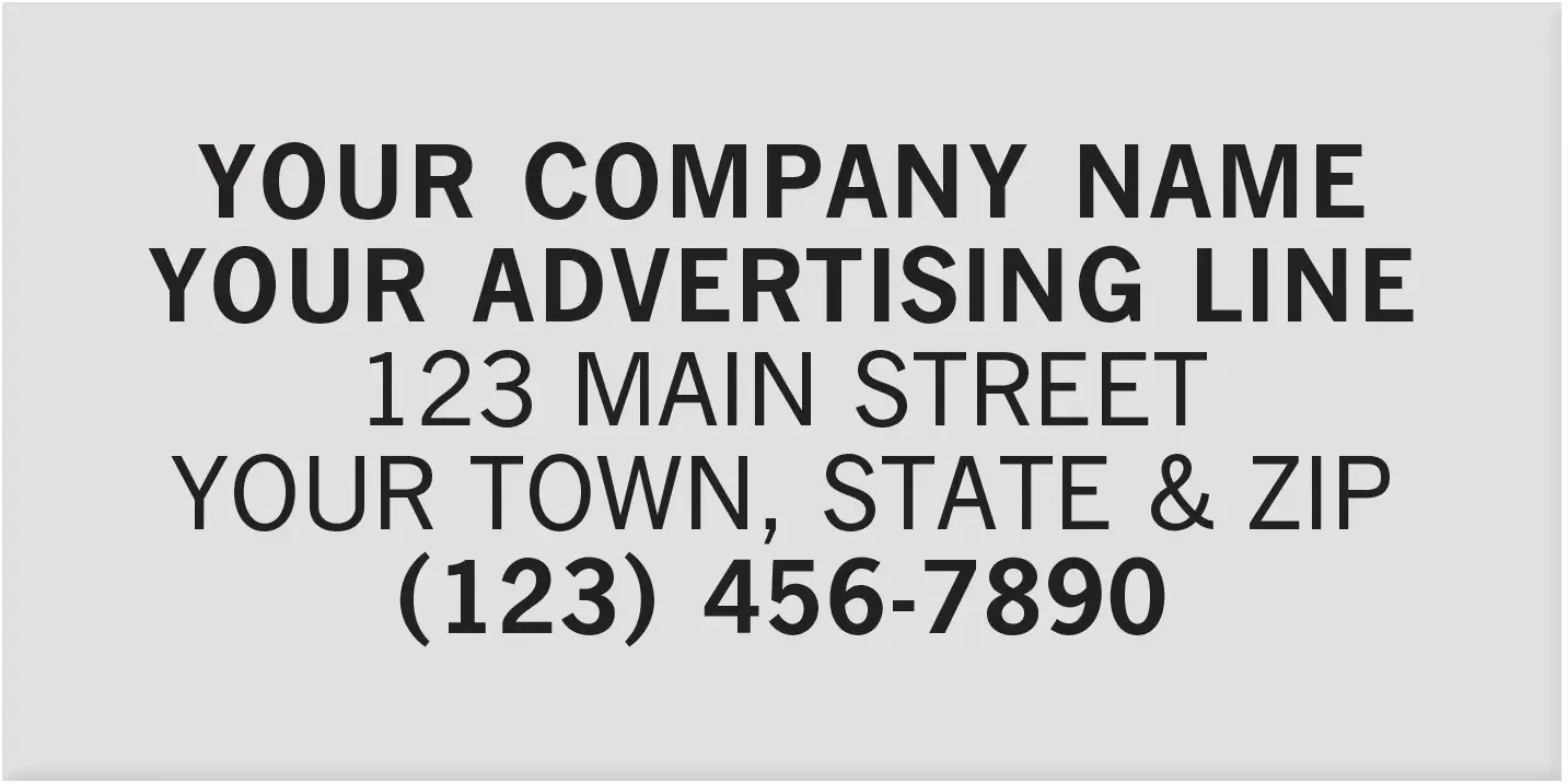 Rectangle Polyester Labels - 1 1/2" x 3/4"