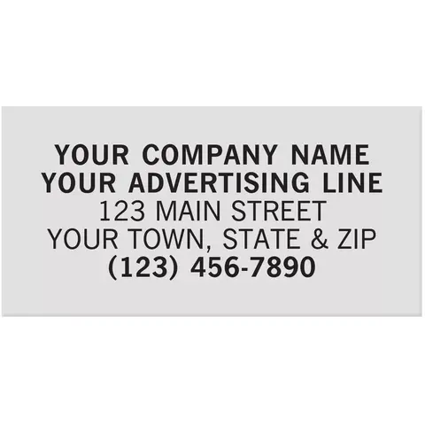 Rectangle Polyester Labels - 1 1/2" x 3/4"