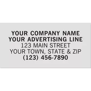 Rectangle Polyester Labels - 1 1/2" x 3/4"
