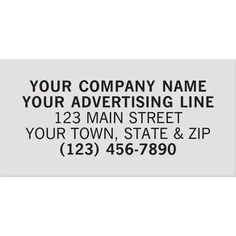 Rectangle Polyester Labels - 1 1/2" x 3/4"