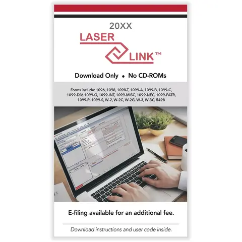 Tax Preparation Software - Laser Link for Windows