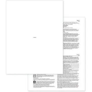 Laser Blank ACA Form 1095 w/Backer