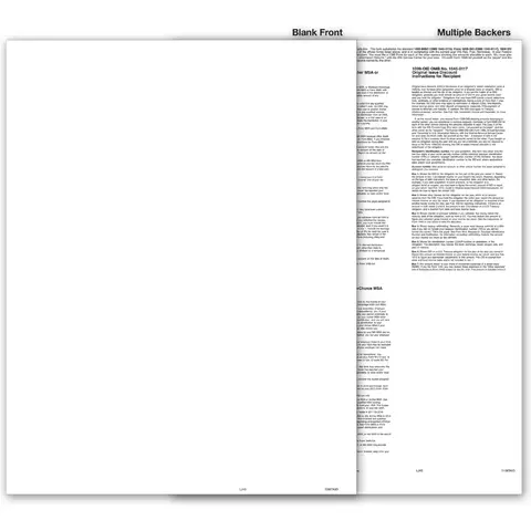 Blank 1099 Tax Forms - Multiple Backers, State Copy C