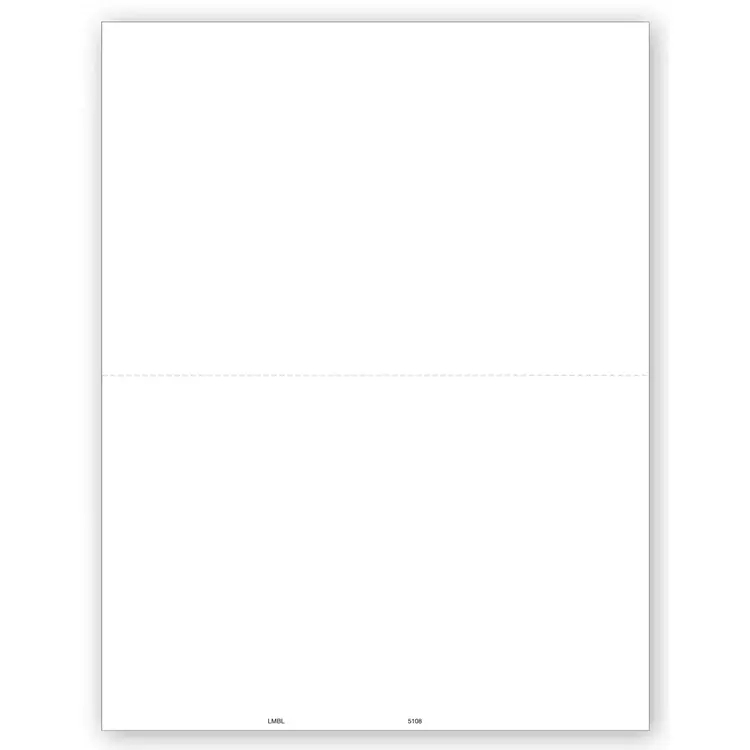 Blank Laser 1099-MISC Tax Forms with Backer