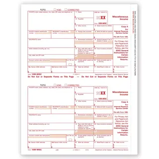 Laser 1099-MISC Tax Forms - Federal Copy A