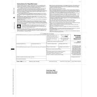 Laser 1098 Tax Forms - Copy B, Pressure Seal