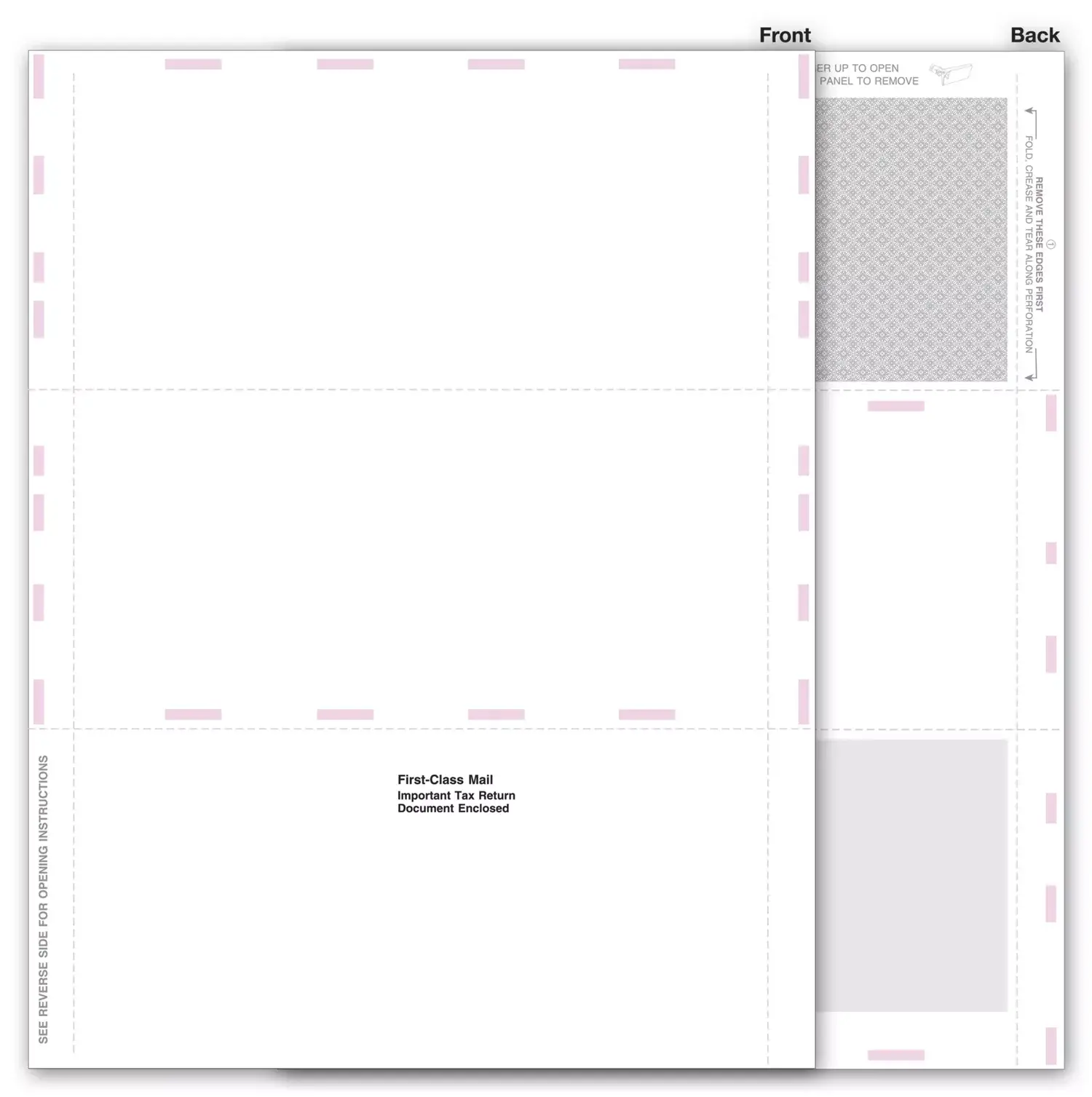 Blank 1099 Tax Forms - Pressure Seal, 3-Up