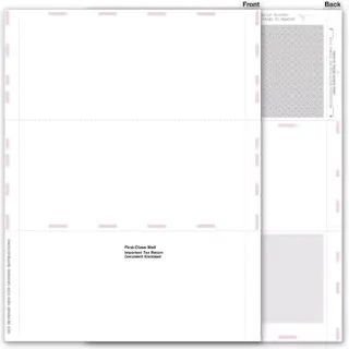Blank 1099 Tax Forms - Pressure Seal, 3-Up