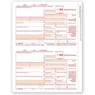 Laser 1099-INT Tax Forms - Federal Copy A