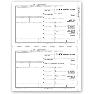 Laser 1099-INT Tax Forms - State Copy C