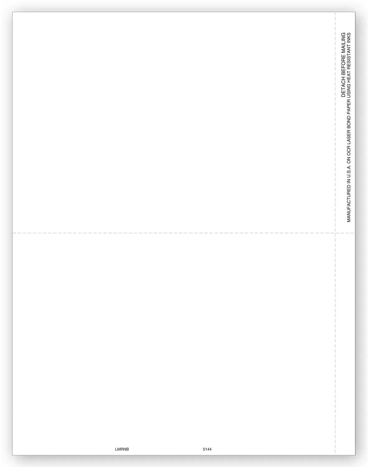 Blank Laser 1099 Tax Forms, 2-Up