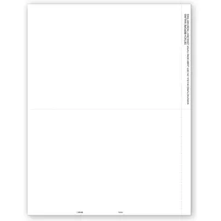 Blank Laser 1099 Tax Forms, 2-Up