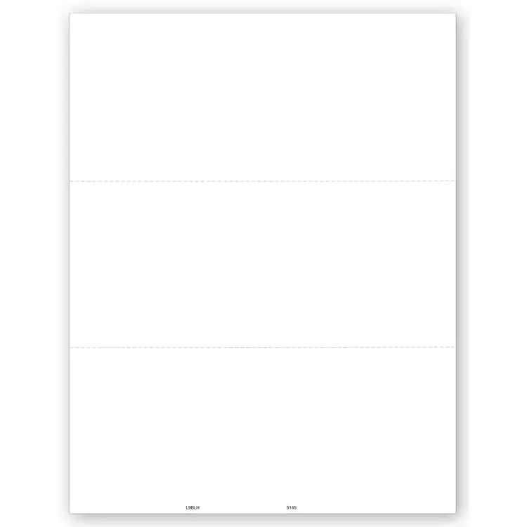 Blank Laser 1099 Tax Forms, 3-Up