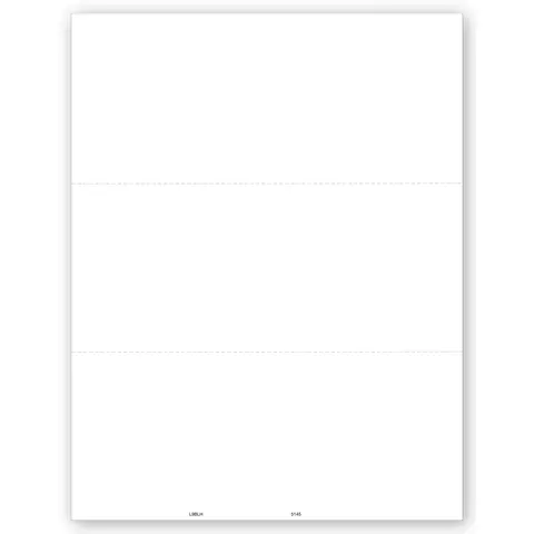 Blank Laser 1099 Tax Forms, 3-Up