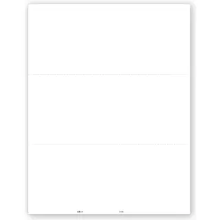 Blank Laser 1099 Tax Forms, 3-Up