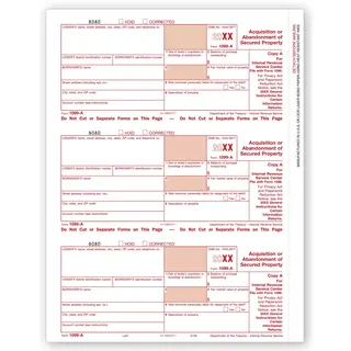 Laser 1099-A Tax Forms - Federal Copy A