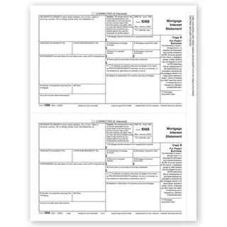 Laser 1098 Tax Forms - Copy B