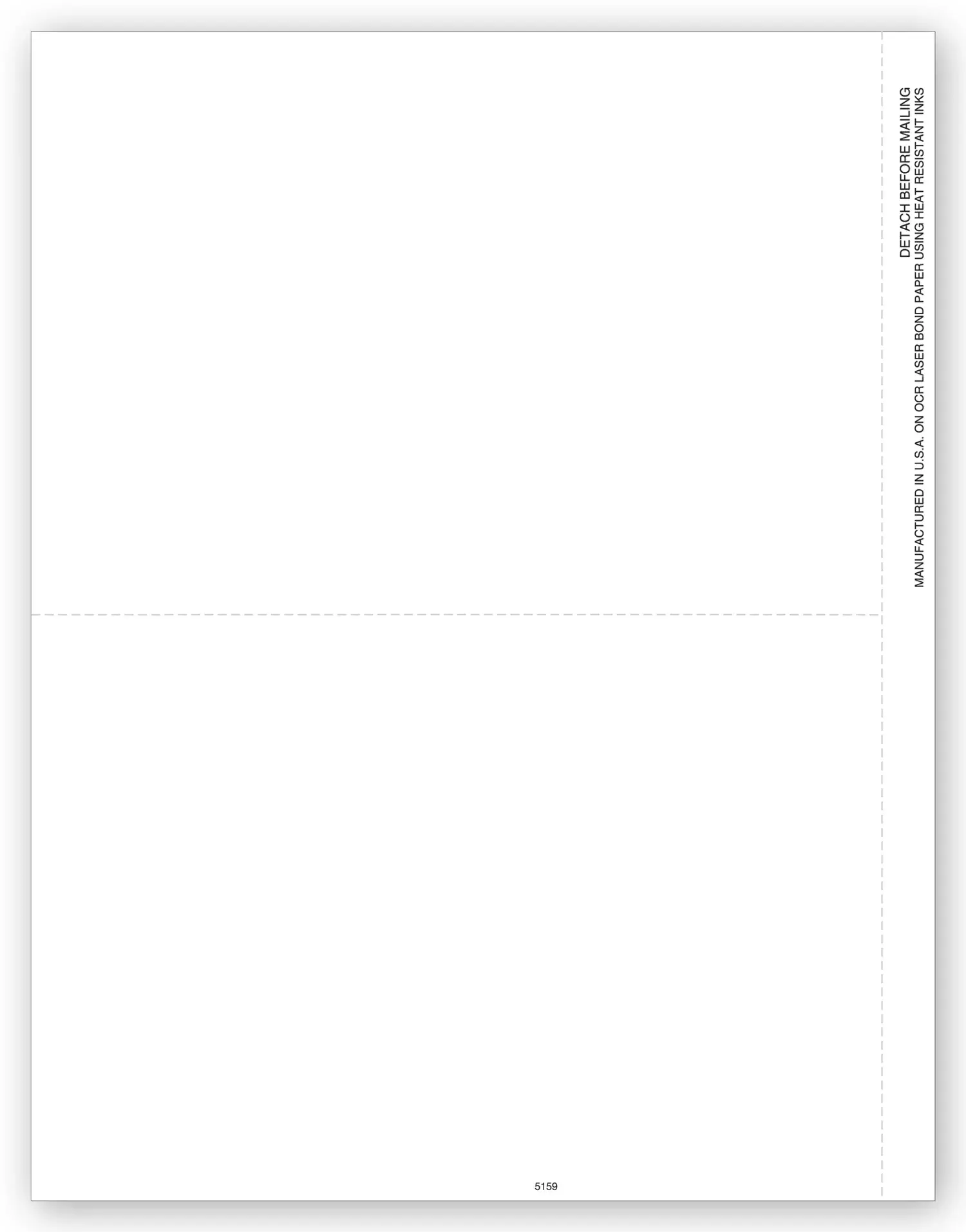 Laser Blank 1099 Tax Forms - Copy B Backer, 2-Up