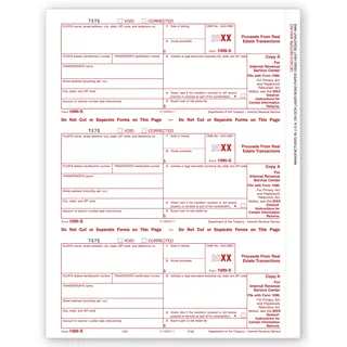 Laser 1099-S Tax Forms - Federal Copy A