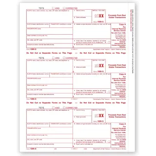 Laser 1099-S Tax Forms - Federal Copy A