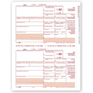 Laser 5498 Tax Forms - Federal Copy A