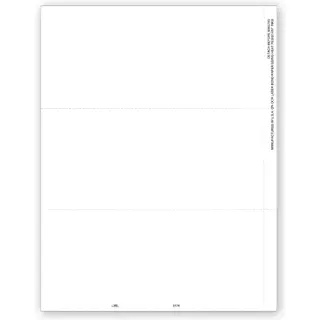 Blank 1099 Tax Forms, 3-Up
